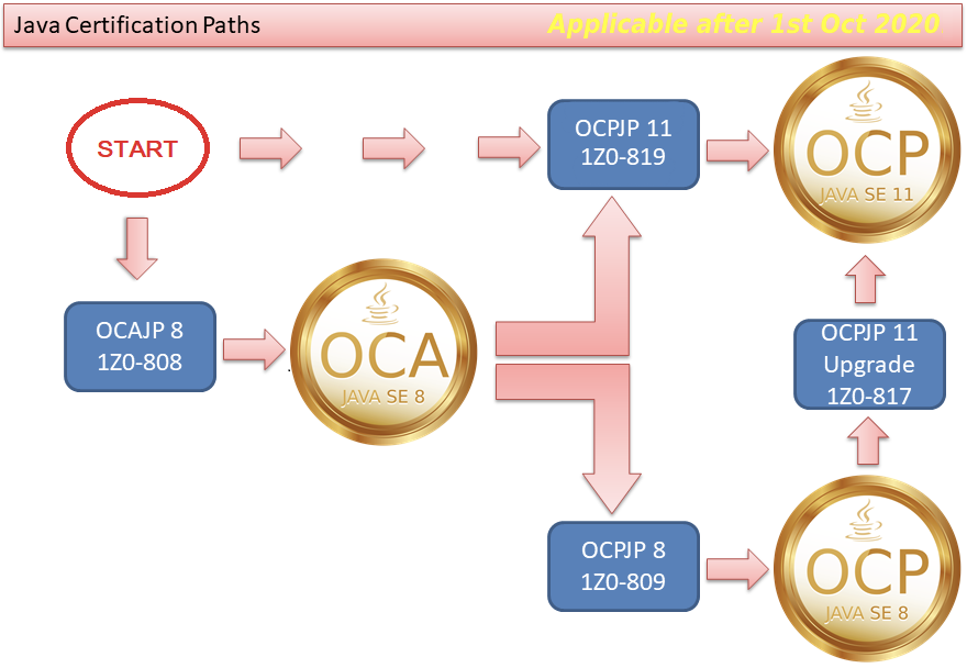 Exam preparation for OCA certification